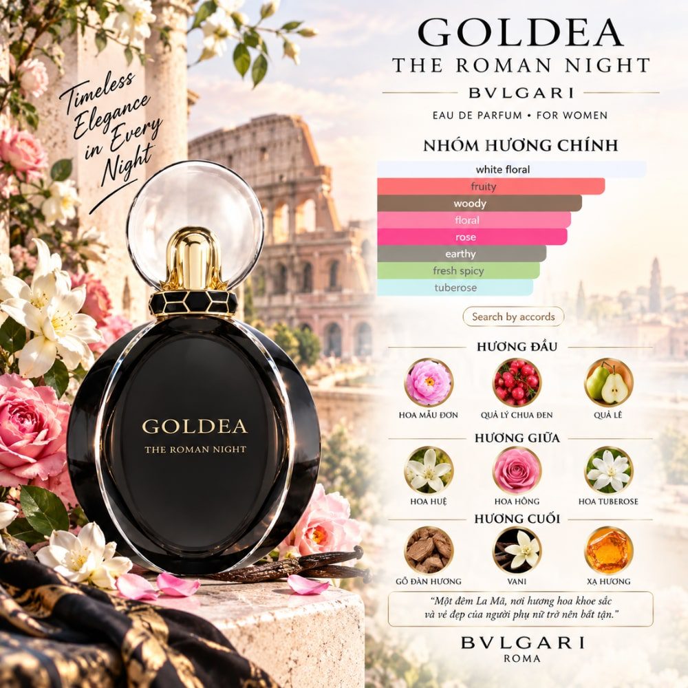 Bvlgari Goldea The Roman Night EDP 24 Mùi hương Nước hoa Bvlgari Goldea The Roman Night EDP _ Tiến Perfume