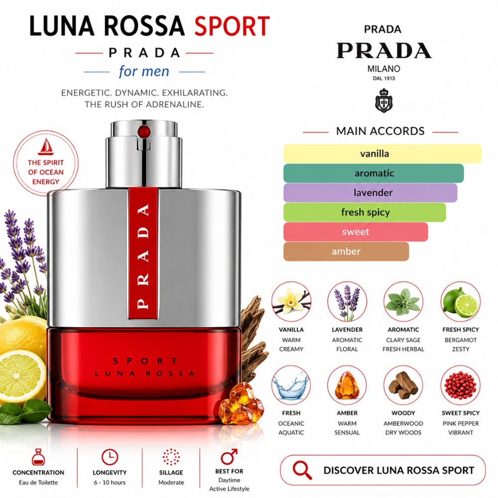 Prada Luna Rossa Sport EDT 23 Mùi hương Nước hoa Prada Luna Rossa Sport EDT _ Tiến Perfume