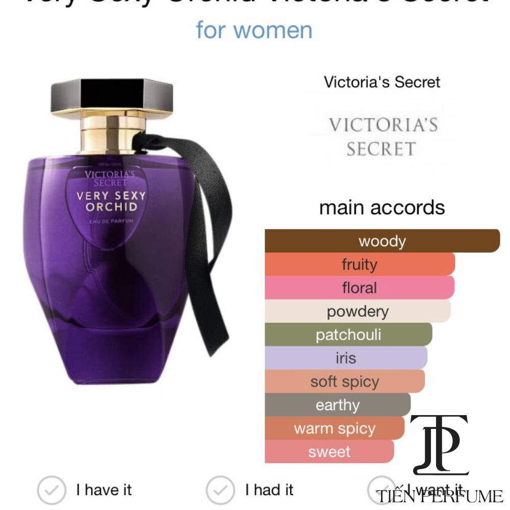 Victoria Secret Very Sexy Orchid EDP 100ml 14 Mùi hương Victoria Secret Very Sexy Orchid EDP 100ml _ Tiến Perfume