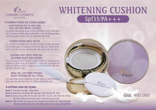 Phấn Nước Charme Whitening Cushion mịn màng