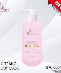 Sữa Tắm Charme Whitening Cleanser Ủ Trắng Body tự nhiên 250ml