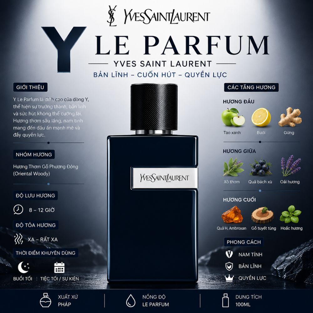 Yves Saint Laurent YSL Y Le Parfum 21 Thông tin Y Le Parfum Yves Saint Laurent _ Tiến Perfume