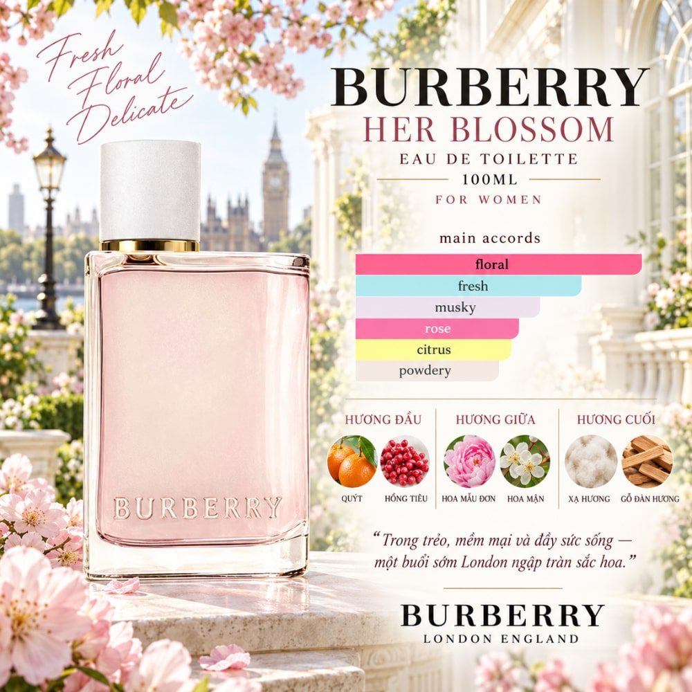 Burberry Her Blossom EDT 24 Mùi hương Nước hoa Burberry Her Blossom EDT _ Tiến Perfume