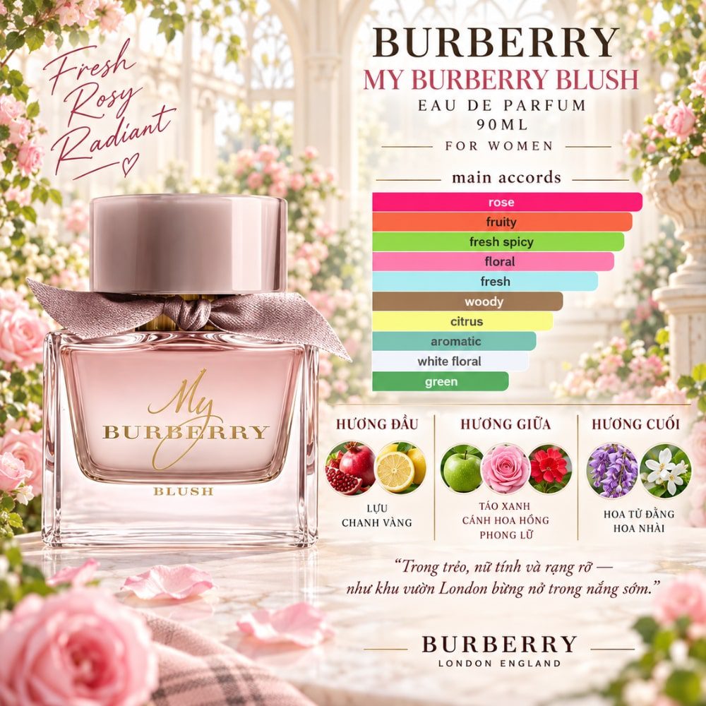 Burberry My Burberry Blush EDP 29 Mùi hương Nước hoa Burberry My Burberry Blush EDP _ Tiến Perfume