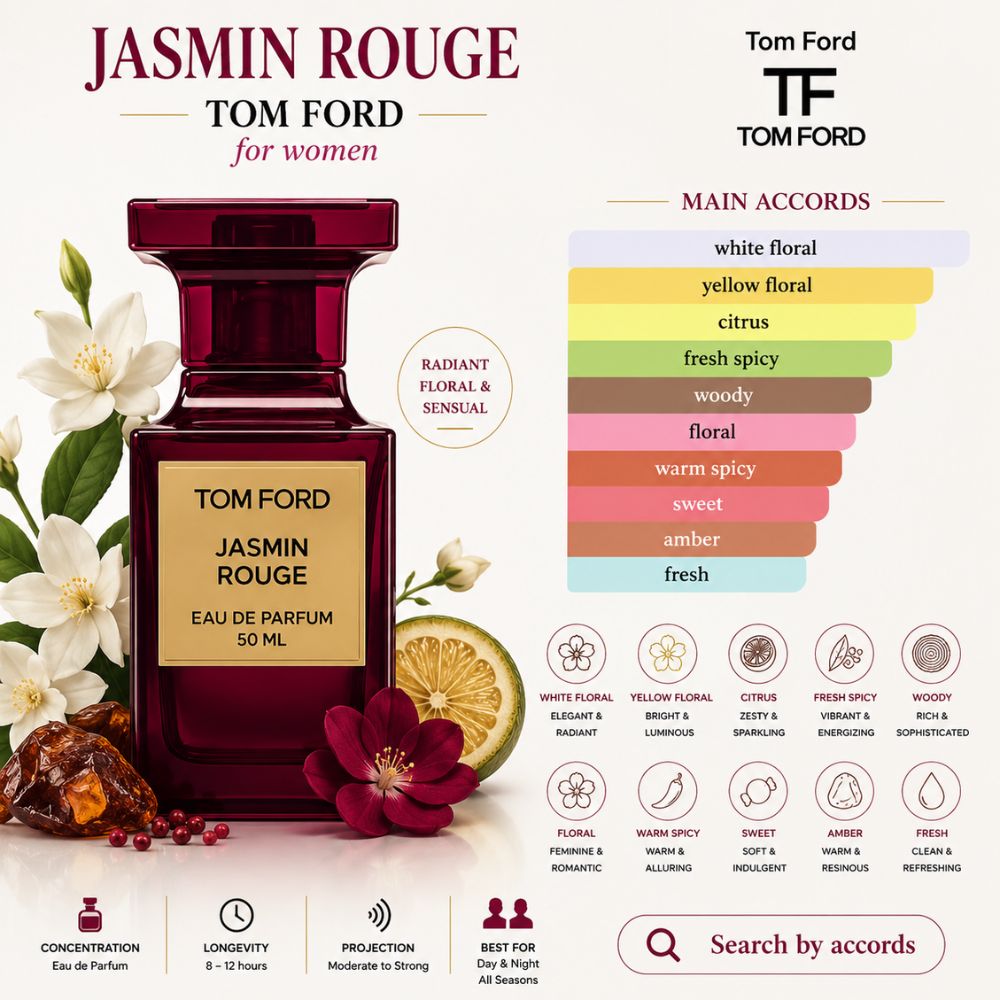 Tom Ford Jasmin Rouge EDP 26 Mùi hương Nước hoa Tom Ford Jasmin Rouge EDP _ Tiến Perfume