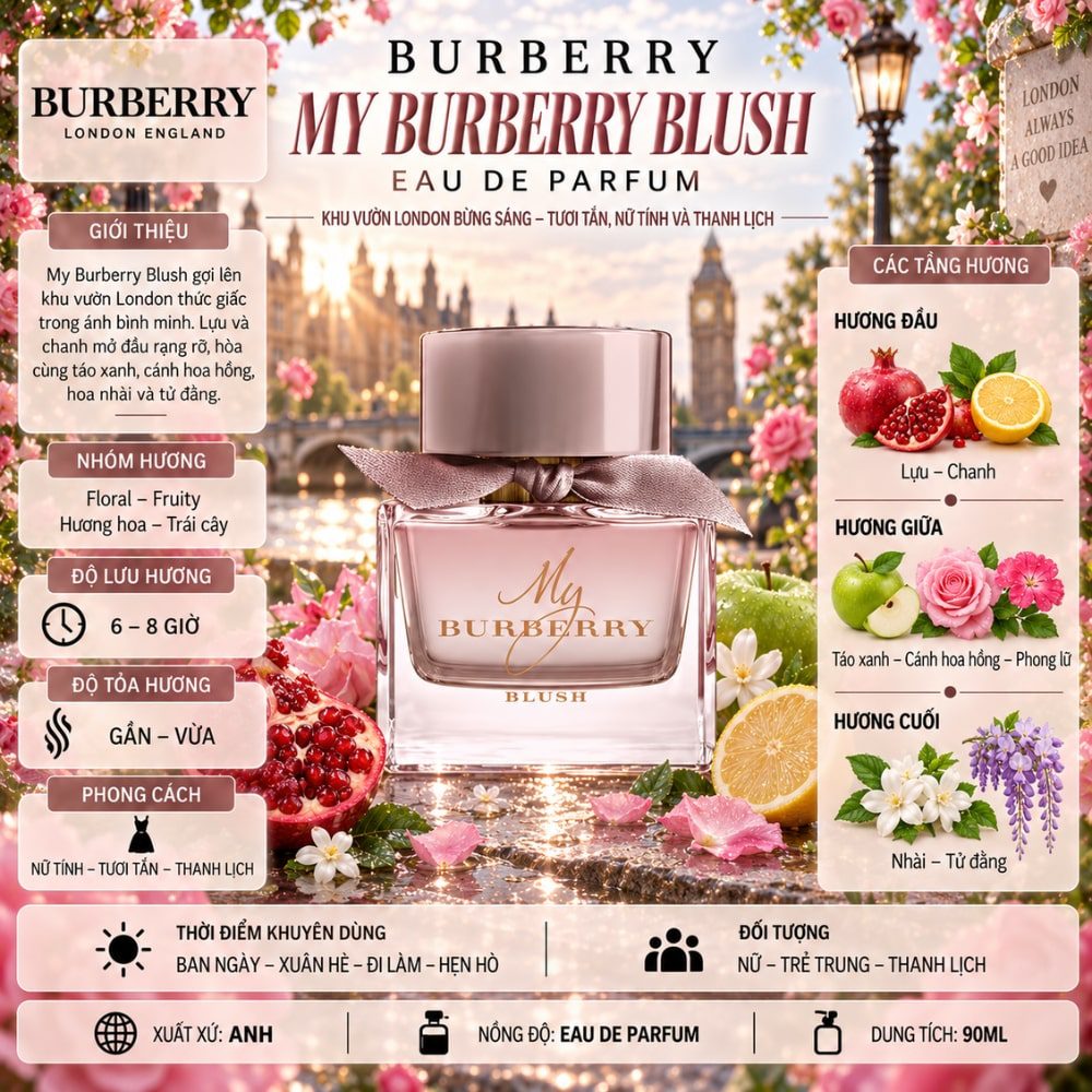 Burberry My Burberry Blush EDP 21 Thông tin Burberry My Burberry Blush EDP _ Tiến Perfume