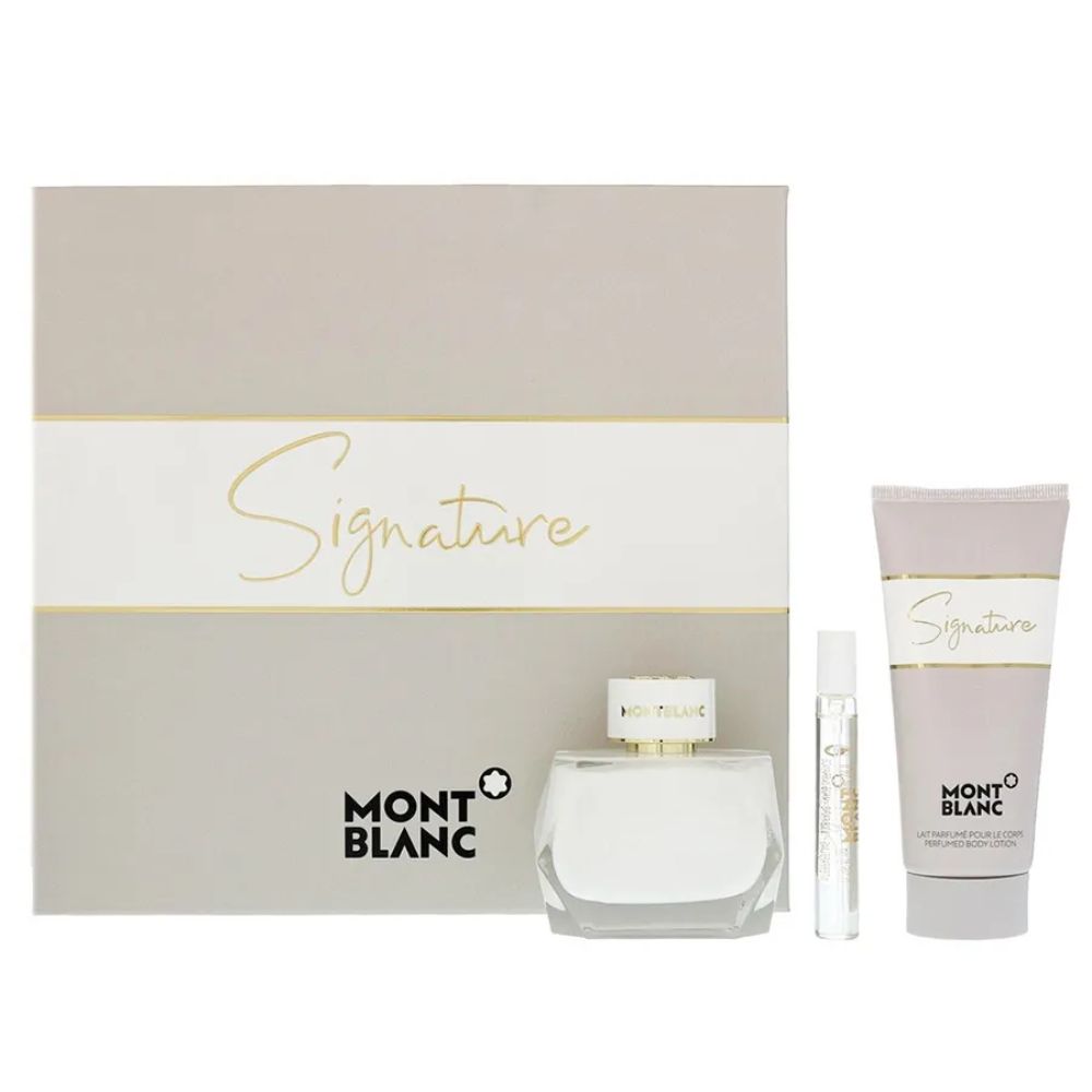 Giftset nước hoa Montblanc Signature EDP 90ml + mini + lotion _ Tiến Perfume