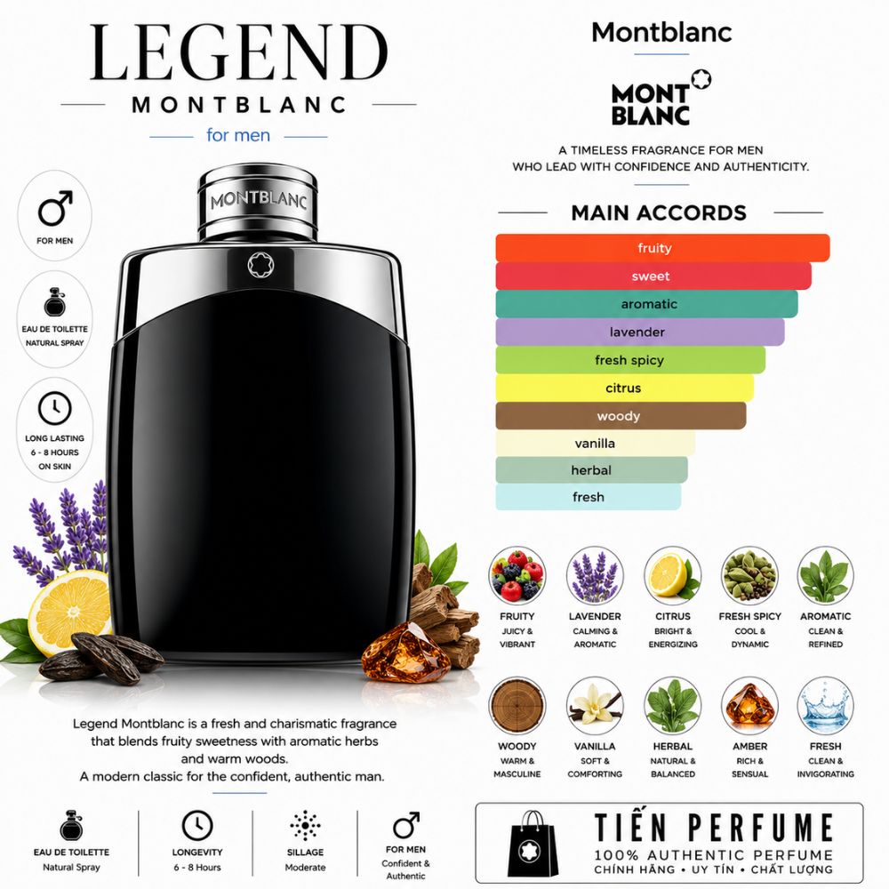 Montblanc Legend EDT 100ml 29 Mùi hương Nước hoa Montblanc Legend EDT _ Tiến Perfume