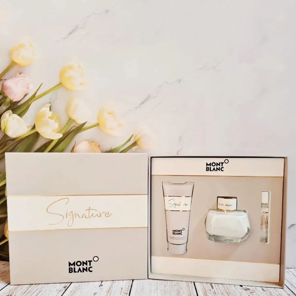 Giftset nước hoa Montblanc Signature EDP 90ml + mini + lotion 2 Set nước hoa Montblanc Signature EDP 90ml + mini + lotion _ Tiến Perfume