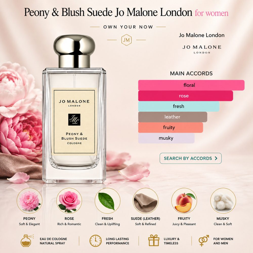 Jo Malone London Peony & Blush Suede Cologne 29 Mùi hương Nước hoa Jo Malone London Peony & Blush Suede Cologne _ Tiến Perfume