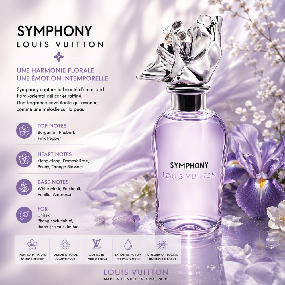 Louis Vuitton Symphony Extrait de Parfum 100ml 23 Authentic Perfume Louis Vuitton Symphony _ Tiến Perfume