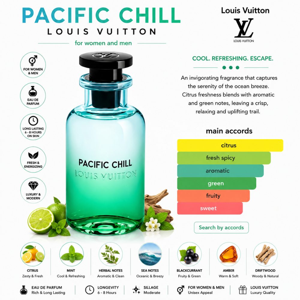 Mùi hương Nước hoa Louis Vuitton Pacific Chill _ Tiến Perfume Mùi hương Nước hoa Louis Vuitton Pacific Chill _ Tiến Perfume
