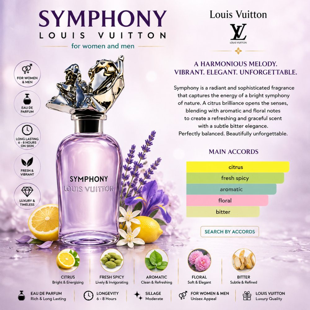 Louis Vuitton Symphony Extrait de Parfum 100ml 24 Mùi hương Nước hoa Louis Vuitton Symphony _ Tiến Perfume