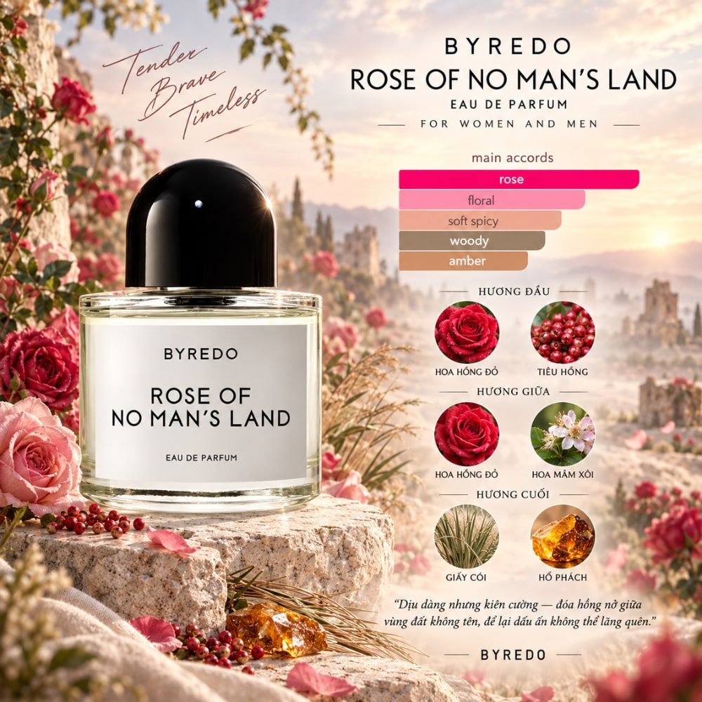 Byredo Rose Of No Man's Land 26 Mùi hương Nước hoa Byredo Rose Of No Man's Land EDP _ Tiến Perfume