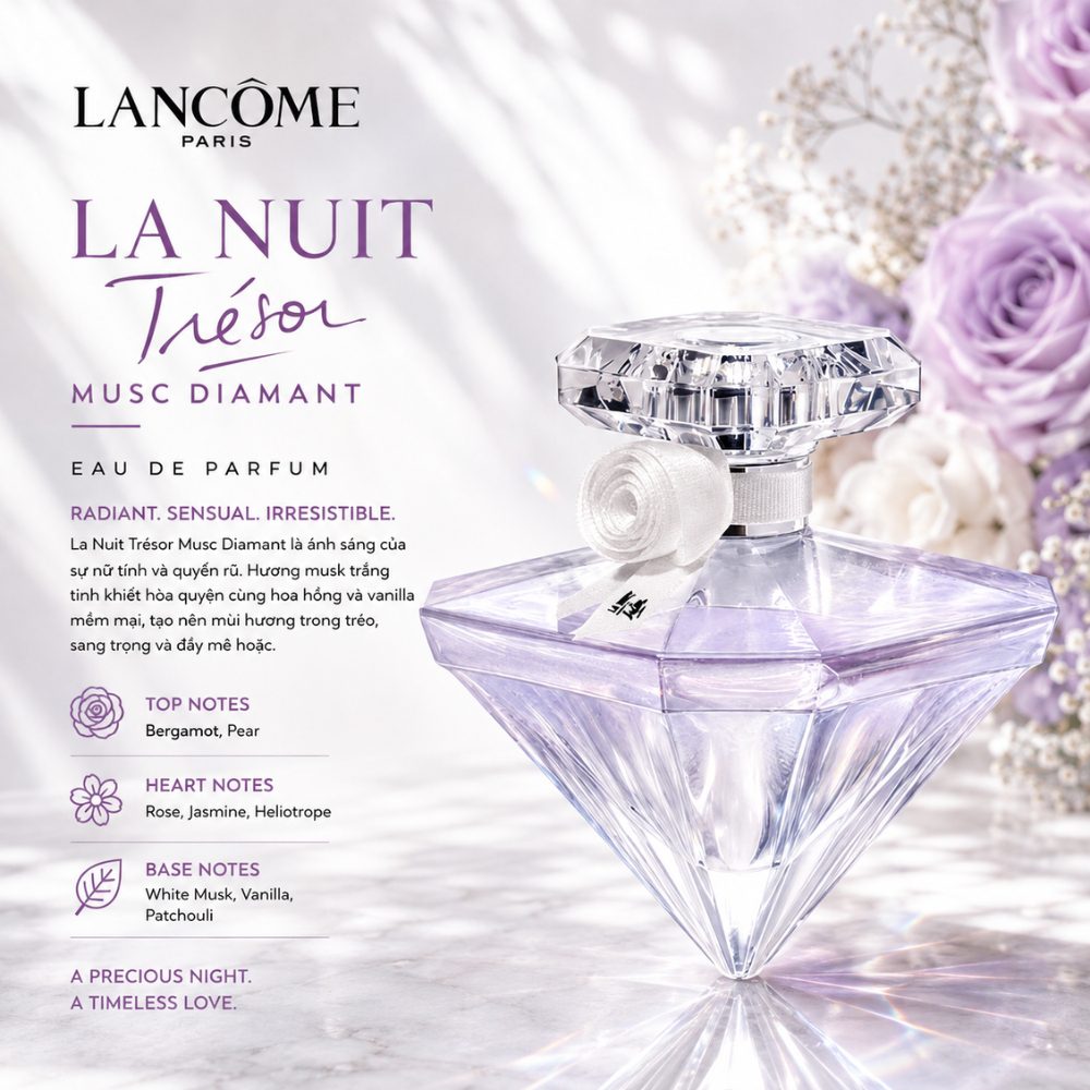 Lancome La Nuit Tresor Musc Diamant EDP 75ml 23 Authentic Perfume Lancome La Nuit Tresor Musc Diamant _ Tiến Perfume