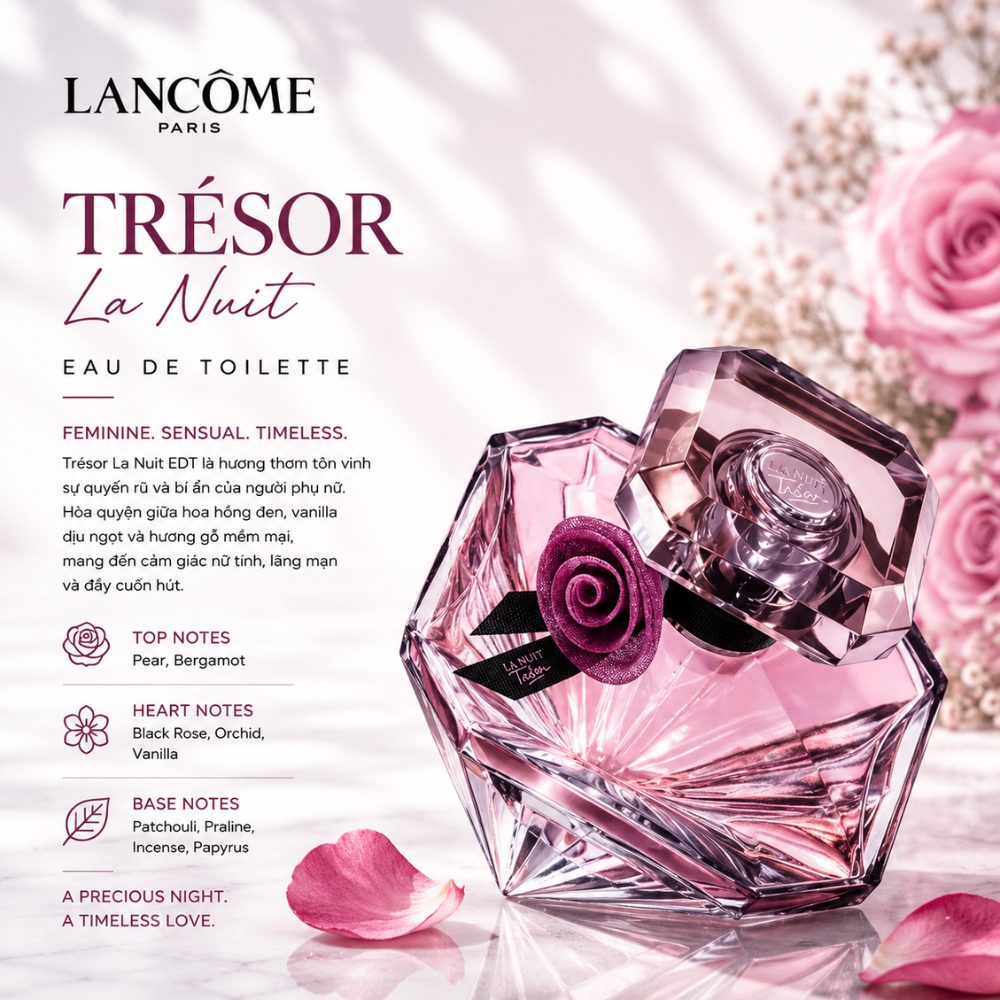 Lancôme Trésor La Nuit EDT 27 Authentic Perfume Lancome Tresor La Nuit EDT _ Tiến Perfume