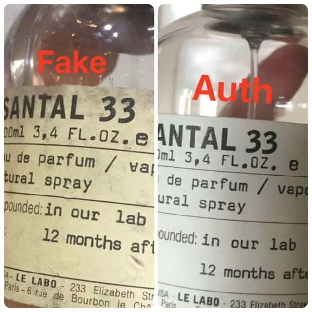 Tem Le Labo Santal 33 Auth - fake