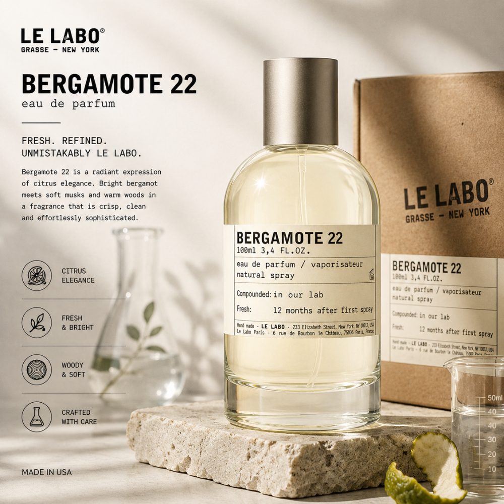 Le Labo Bergamote 22 EDP 100ml 44 Authentic Perfume Le Labo Bergamote 22 _ Tiến Perfume
