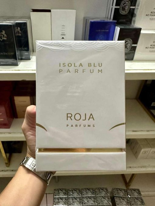 Hộp nước hoa Roja Isola Blu Parfum 50ml thực tế