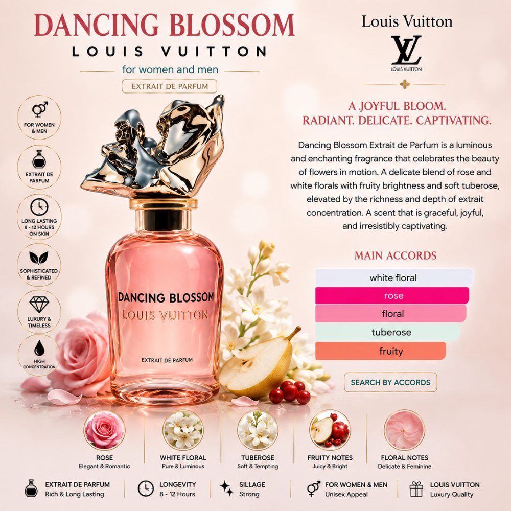 Louis Vuitton Dancing Blossom Extrait 24 Mùi hương Nước hoa Louis Vuitton Dancing Blossom Extrait _ Tiến Perfume