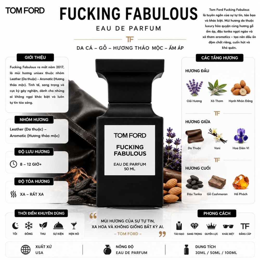 Tom Ford Fucking Fabulous EDP 23 Thông tin Tom Ford Fucking Fabulous EDP _ Tiến Perfume