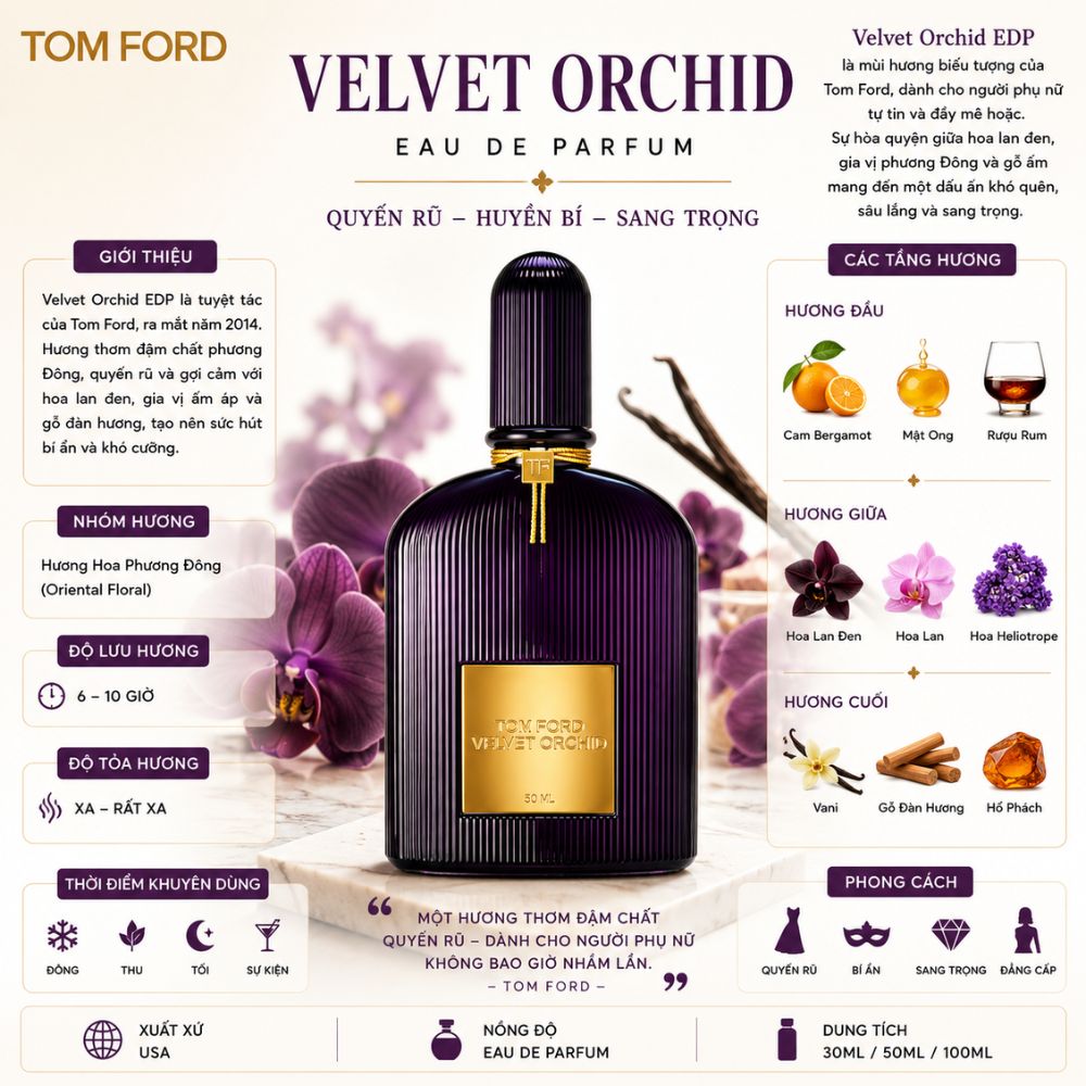 Tom Ford Velvet Orchid EDP 19 Thông tin Tom Ford Velvet Orchid EDP _ Tiến Perfume