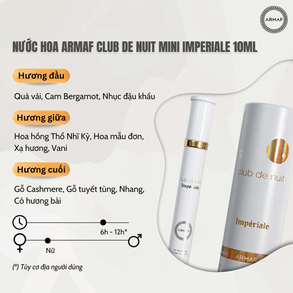 Armaf Club De Nuit Imperiale Mini 10ml | Tiến Perfume Armaf Club De Nuit Imperiale Mini 10ml | Tiến Perfume