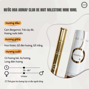Armaf Club De Nuit Milestone Mini 10ml 1 Armaf Club De Nuit Milestone Mini 10ml