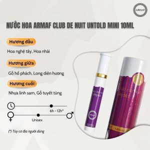Armaf Club De Nuit Untold Mini 10ml 1 Armaf Club De Nuit Untold Mini 10ml