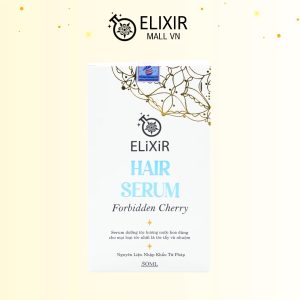 Mặt ngoài hộp nước hoa ELiXiR Hair Serum Forbidden Cherry 30ml