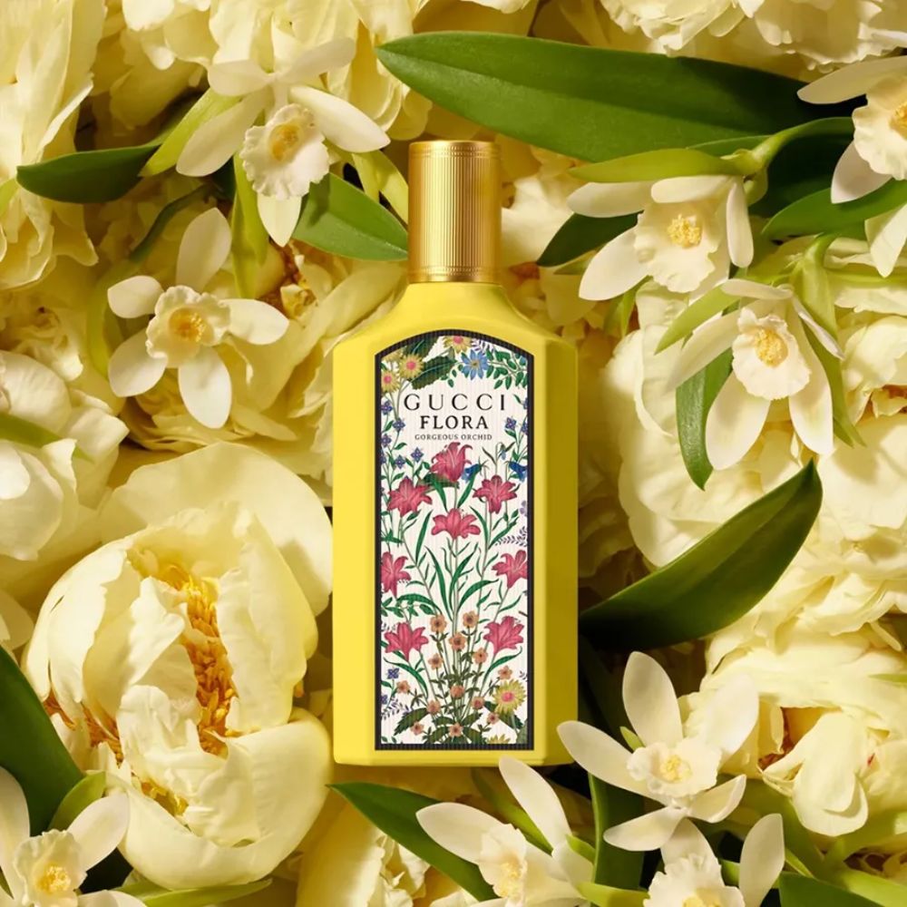 Giftset Gucci Flora Gorgoeus Orchid EDP 100ml 3pcs 4 Nước hoa nữ Gucci Flora Gorgeous Orchid EDP 100ml vàng_ Tiến Perfume