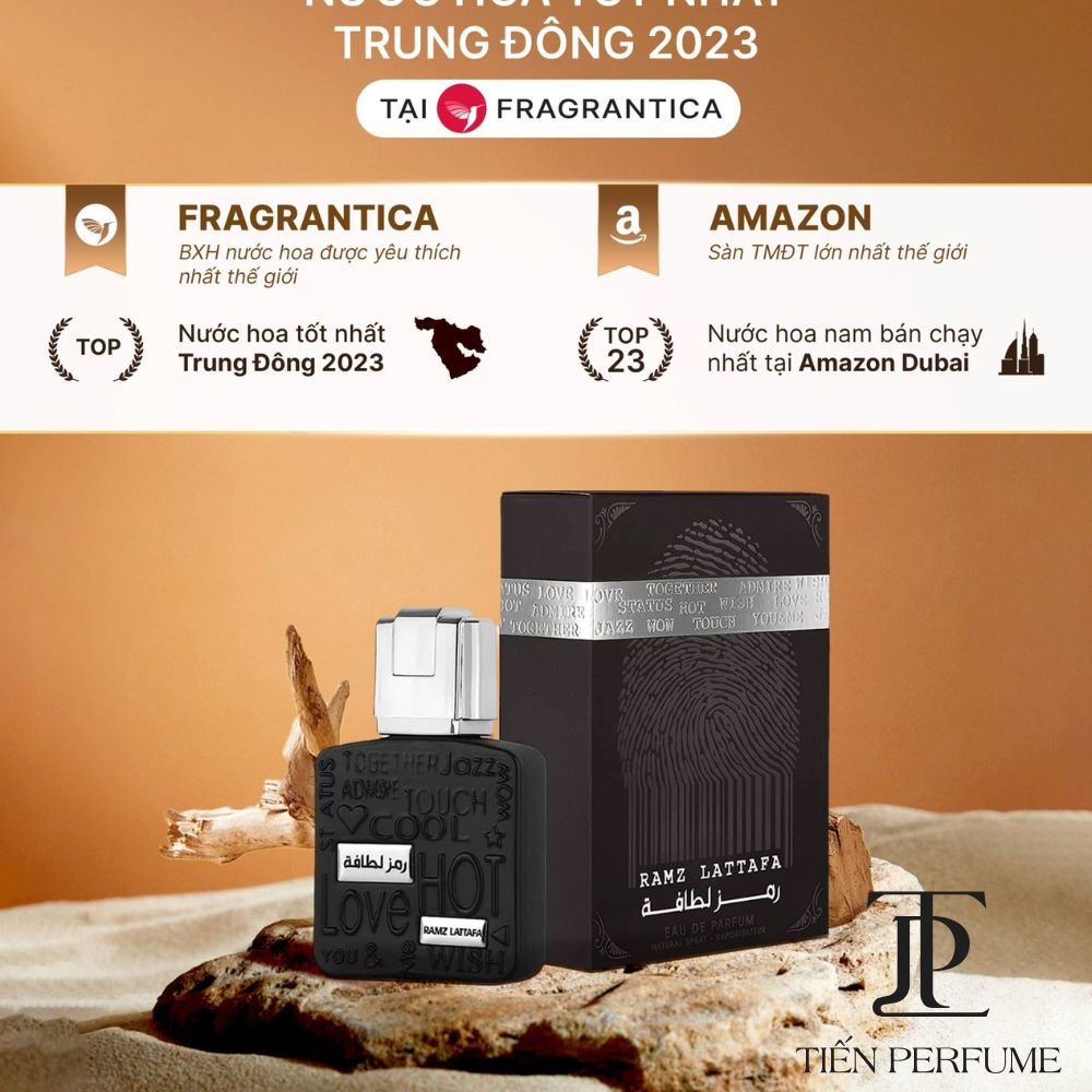 Lattafa Ramz Silver EDP 100ml 31 Nước hoa tốt nhất Trung Đông 2023 _ Tiến Perfume