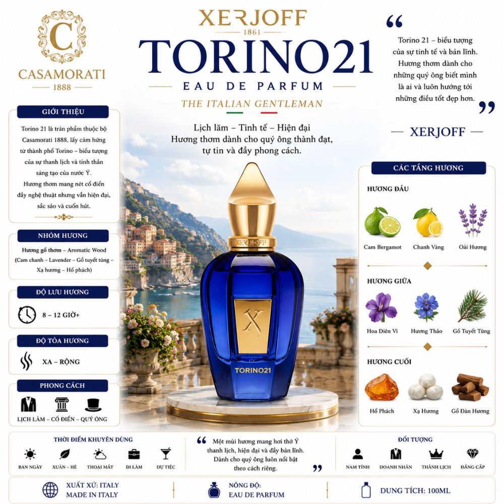 Xerjoff Torino 21 EDP 100ml 19 Thông tin Xerjoff Torino 21 EDP _ Tiến Perfume