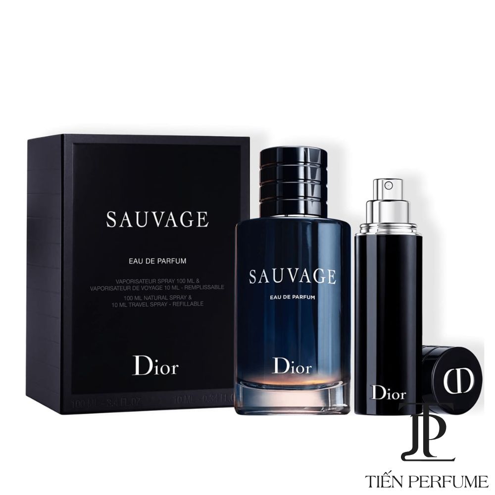 GiftSet nước hoa nam Dior Sauvage EDP 100ml 2pcs (100ml, 10ml) Tiến Perfume