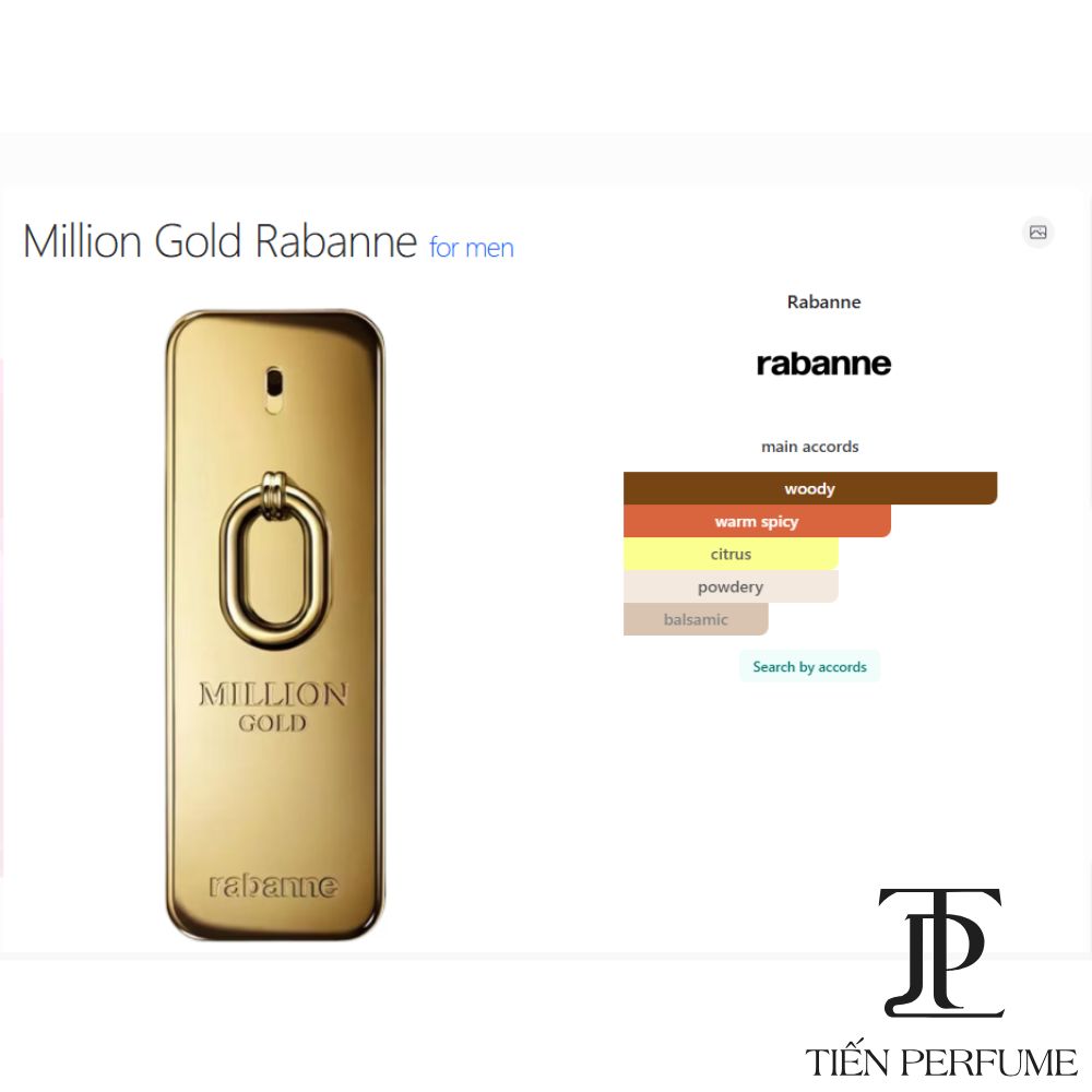 Paco Rabanne Million Gold EDP Intense 100ml 6 Tầng hương Paco Rabanne Million Gold EDP Intense For Man 100ml _ Tiến Perfume