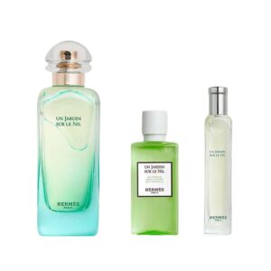Gift Set nước hoa nữ 3Pcs Hermes Un Jardin Sur Le Nil EDT(100ml, 15ml, Sữa Tắm 40ml) _ Tiến Perfume