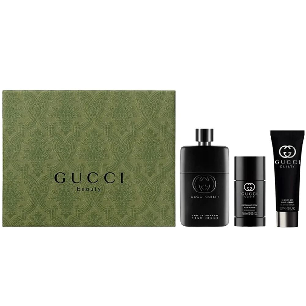 Giftset Gucci Guilty Pour Homme EDP 90ml & Shower Gel 50ml & Deodorant Stick 75ml _ Tiến Perfume