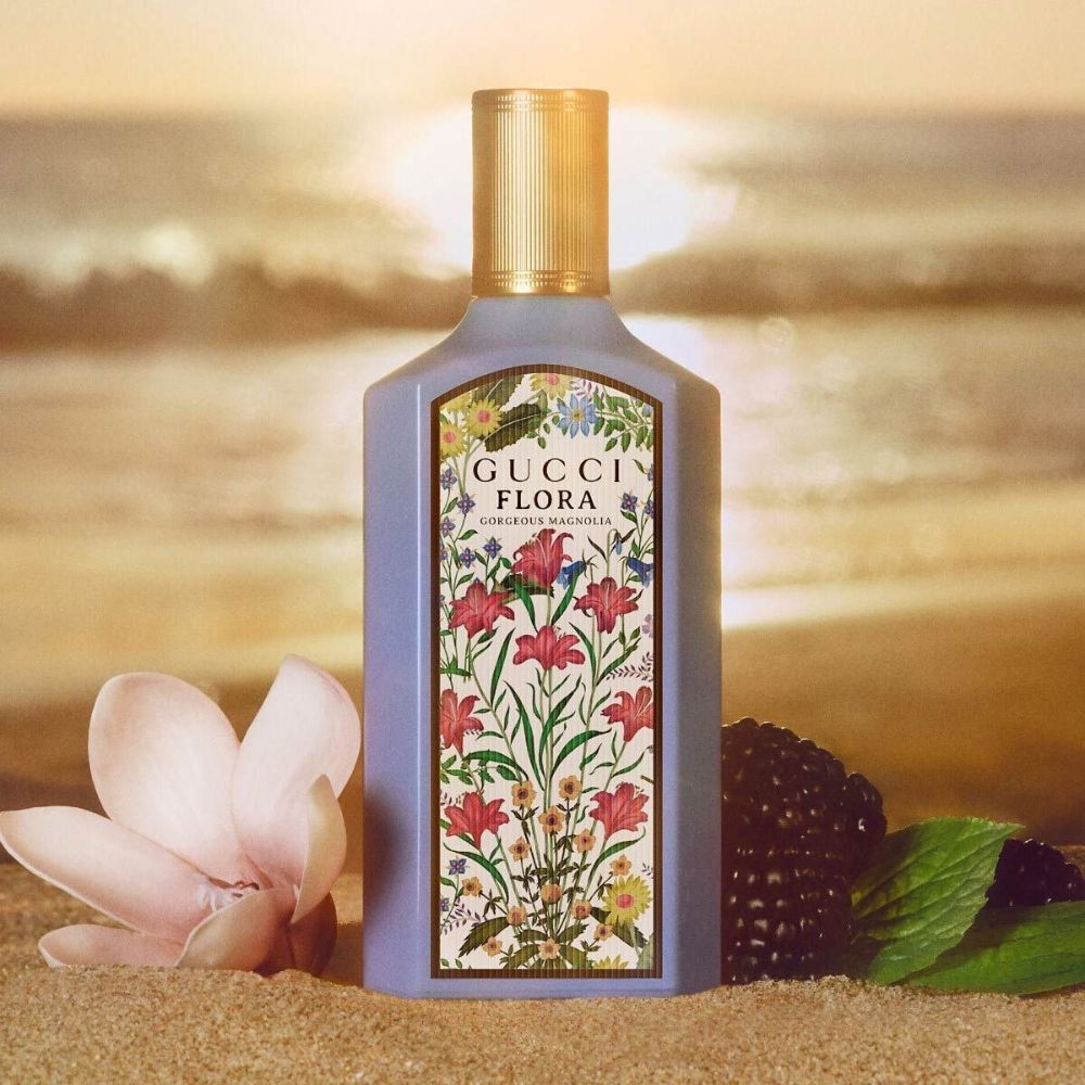 Giftset Gucci Flora Gorgeous Magnolia EDP 100ml 3pcs 3 Nước hoa Gucci Flora Gorgeous Magnolia EDP tím_ Tiến Perfume
