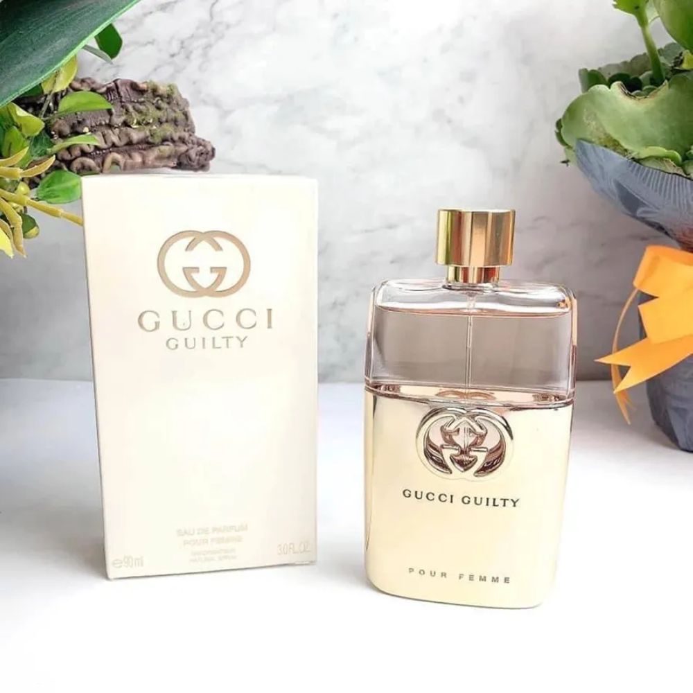 Giftset Gucci Guilty Pour Femme EDP 90ml + Mini 10ml + Body Lotion 50ml 3 Nước hoa Gucci Guilty Pour Femme EDP chính hãng _ Tiến Perfume