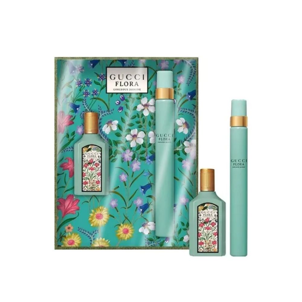 Set Nước Hoa Gucci Flora Gorgeous Jasmine EDP mini 5ml + 10ml Tiến Perfume