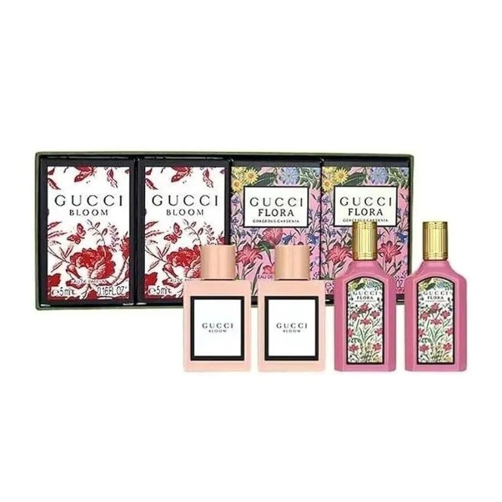 Set Nước Hoa Nữ Gucci Bloom + Flora Gorgeous Gardenia EDP (4 x 5ml) _ Tiến Perfume