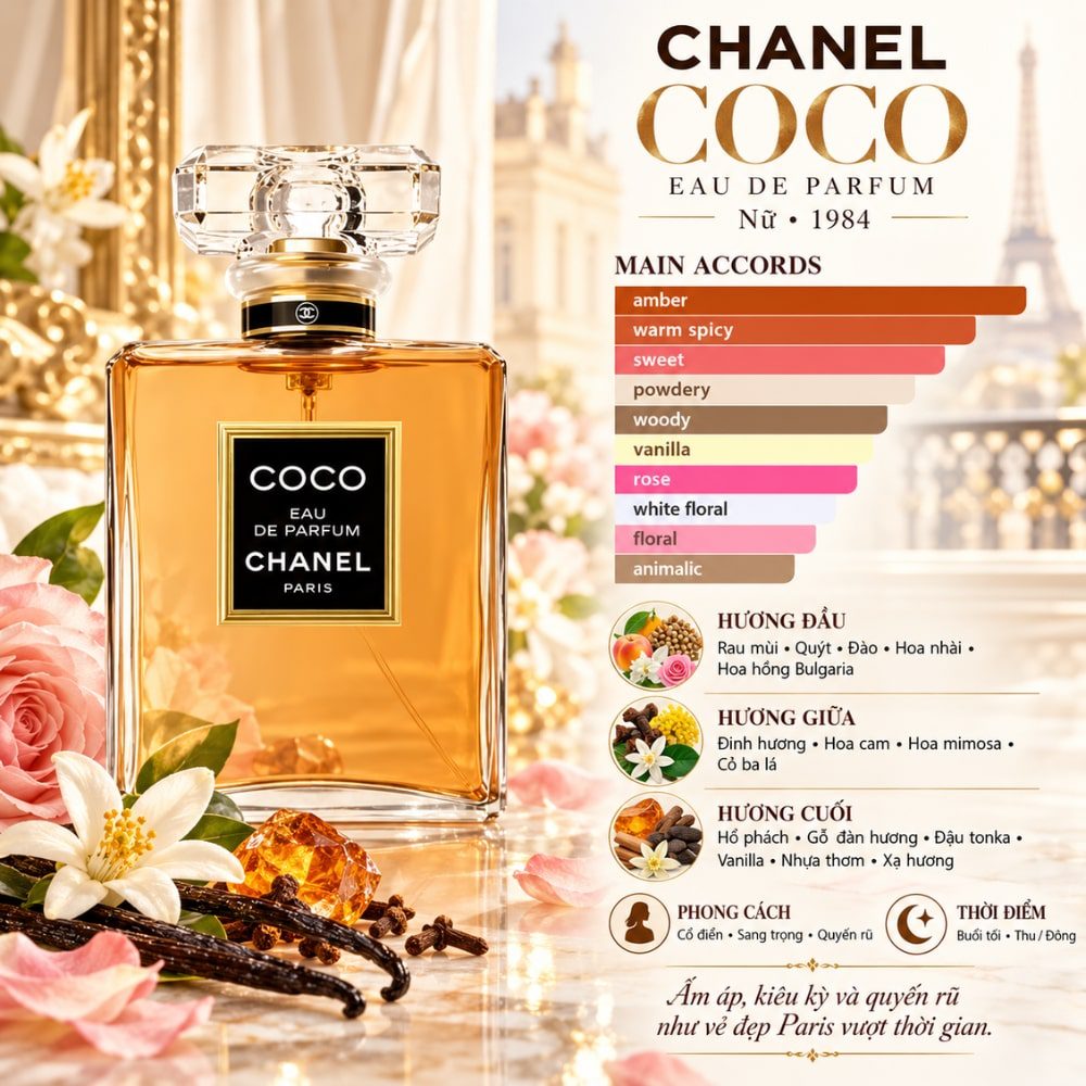 Mùi hương Nước hoa Chanel Coco EDP _ Tiến Perfume Mùi hương Nước hoa Chanel Coco EDP _ Tiến Perfume