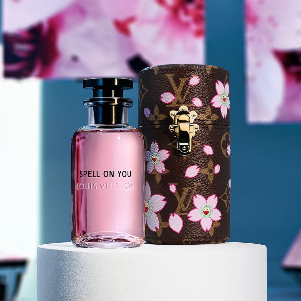 Travel Perfume Case Louis Vuitton Sakura LV x TM 2 Vỏ Đựng Nước Hoa Du Lịch Mẫu Sakura Louis Vuitton x Takashi Murakami _ Tiến Perfume