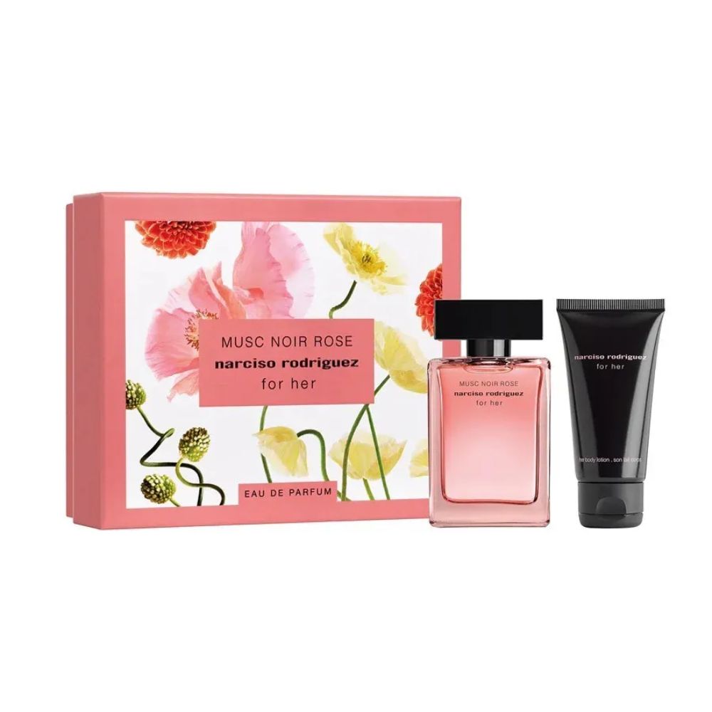 1 Set Nước Hoa Nữ Narciso Musc Noir Rose EDP 50ml + Lotion 50ml_ Tiến Perfume