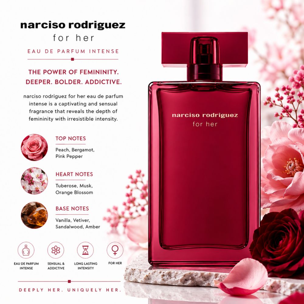Narciso Rodriguez For Her EDP Intense 100ml 29 Authentic Perfume Narciso For Her EDP Intense _ Tiến Perfume