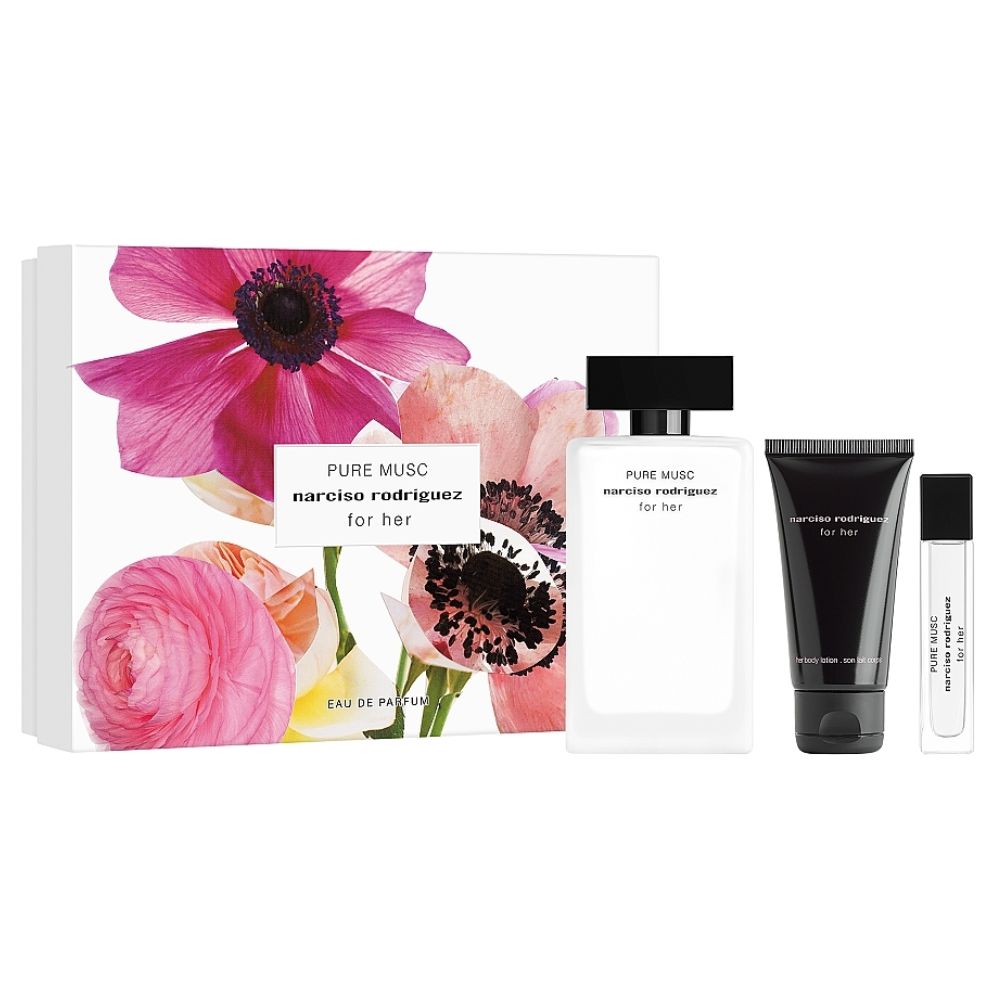 Giftset nước hoa nữ Narciso Rodriguez Pure Musc EDP 3 Món (100ml + 10ml + 50ml) _ Tiến Perfume