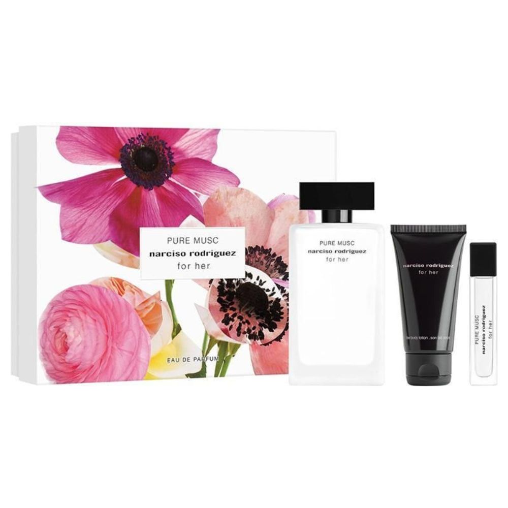 Giftset nước hoa nữ Narciso Rodriguez Pure Musc EDP 3 Món (100ml + 10ml + 50ml) 1 Set Nước Hoa Nữ Narciso Rodriguez Pure Musc EDP 3 Món (100ml + 10ml + 50ml) _ Tiến Perfume