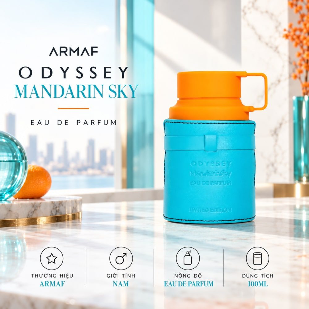 Armaf Odyssey Mandarin Sky Man Limited Edition 23 Authentic Perfume Armaf Odyssey Mandarin Sky _ Tiến Perfume