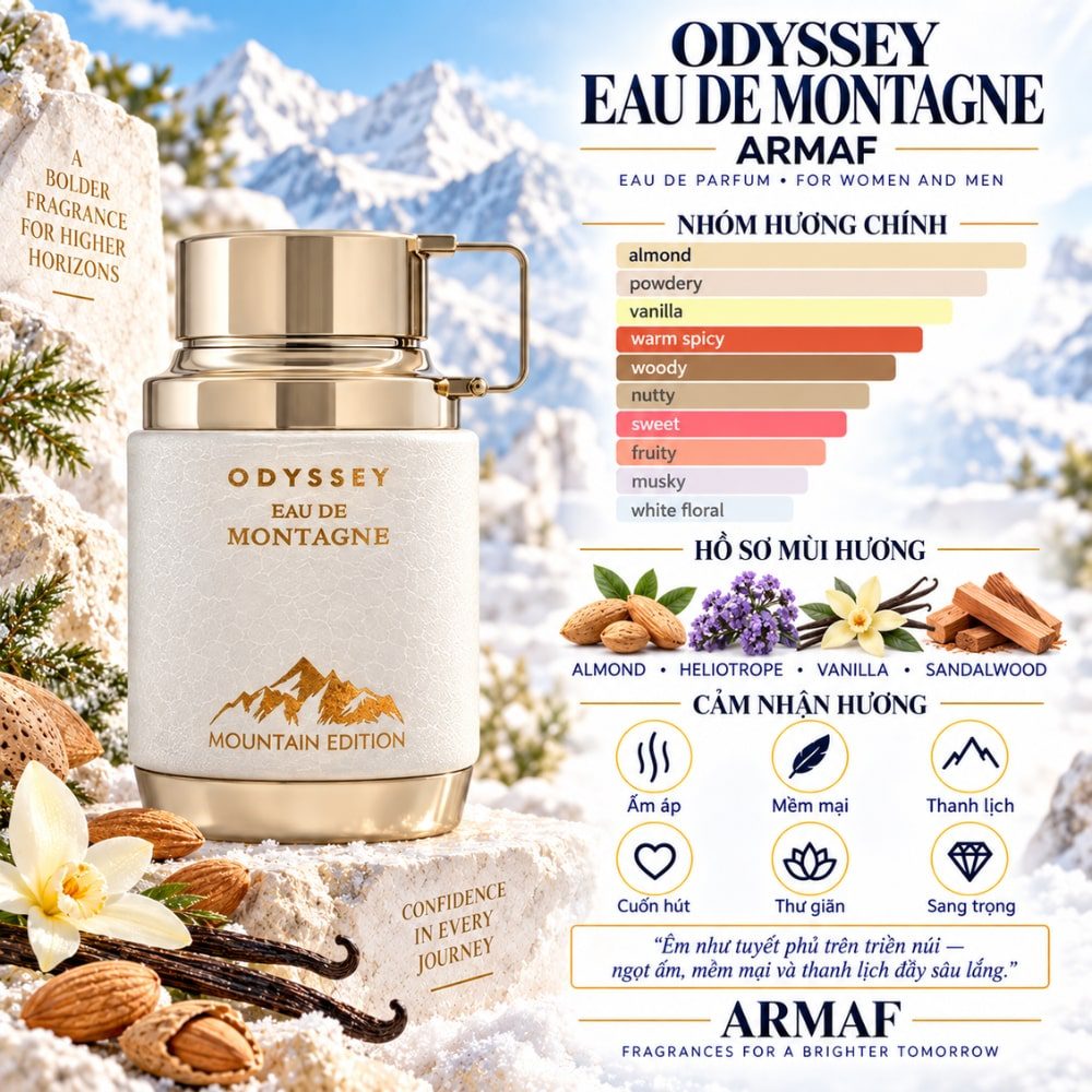 Armaf Odyssey Eau de Montagne 24 Mùi hương Nước hoa Armaf Odyssey Eau de Montagne _ Tiến Perfume
