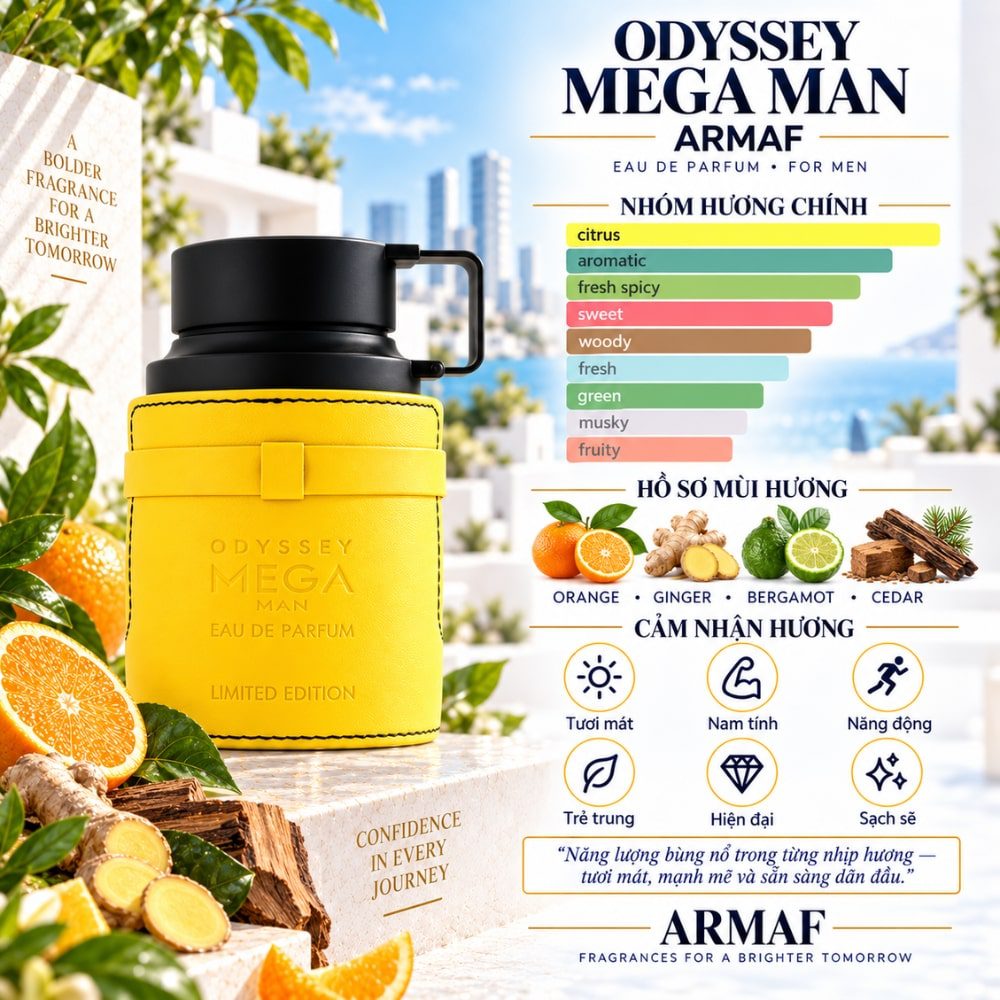 Armaf Odyssey Mega EDP 24 Mùi hương Nước hoa Armaf Odyssey Mega Limited Edition _ Tiến Perfume
